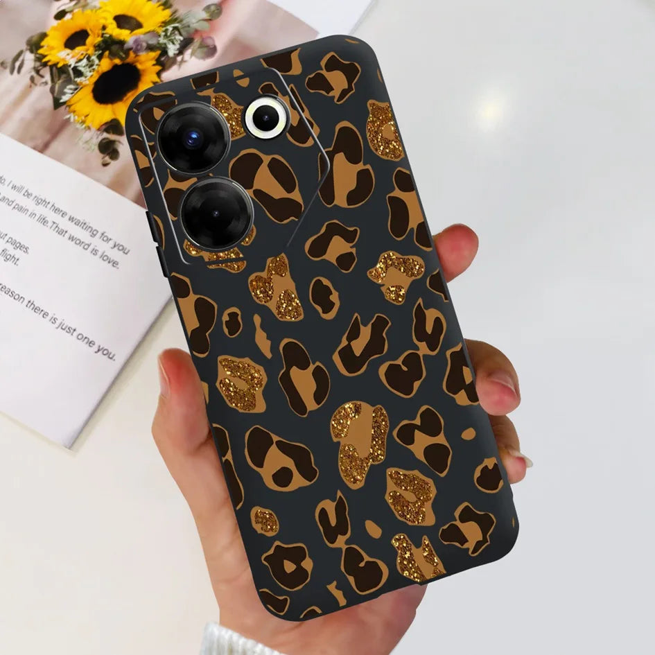 For Tecno Camon 20 Pro 5G Case 2023 Cute Love Heart Football Slim Cover Soft Silicone Funda For Tecno Camon20 Pro 5G CK8n Bumper