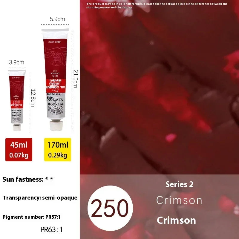 45ml Ölmalerei Transparente Tube Schnell trocknend Weiß Gold Silber Professionelle Farbmalbedarf für Künstler Studenten Anfänger