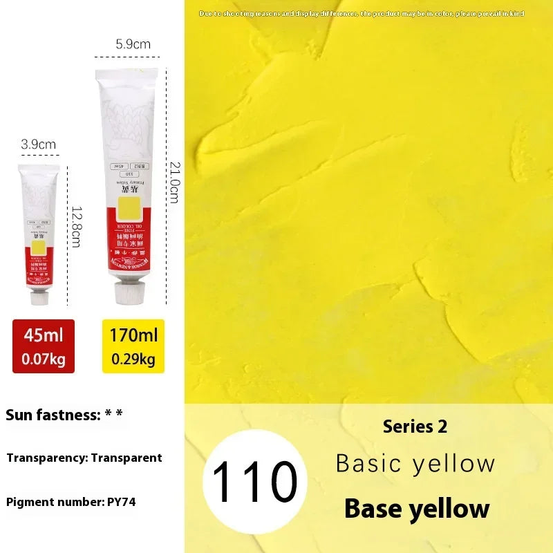 45ml Ölmalerei Transparente Tube Schnell trocknend Weiß Gold Silber Professionelle Farbmalbedarf für Künstler Studenten Anfänger