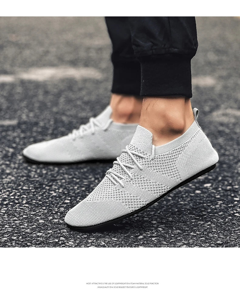 YRZL Mesh Loafers Men Driving Moccasins High Quality Flats Walking Shoes Breathable Non Slip Casual Loafers Summer Mens Shoes - Sun Studio