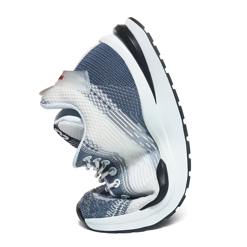 Men Sneakers Sports Lift  Height Increase Insole 6cm Mesh Plus Size 37-44 - Sun Studio