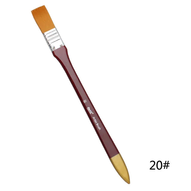 1Pcs Paint Brushes Acrylic DIY Graffiti Brush Set For Artist Oil Scrubbing Brush School Drawing Paint Stationery Supplies - Sun Studio