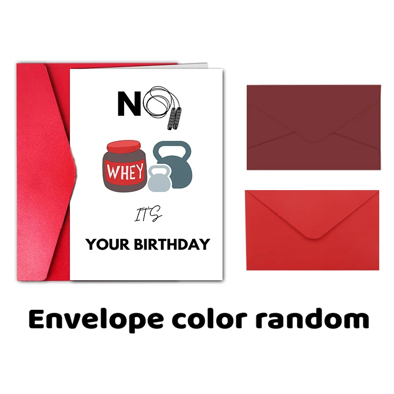 1pc, No Way Gym Card, man Gym Gifts, Gym Card for Him, Birthday Card, Funny Gym Card, Gym Birthday, Creative Gym Card. - Sun Studio