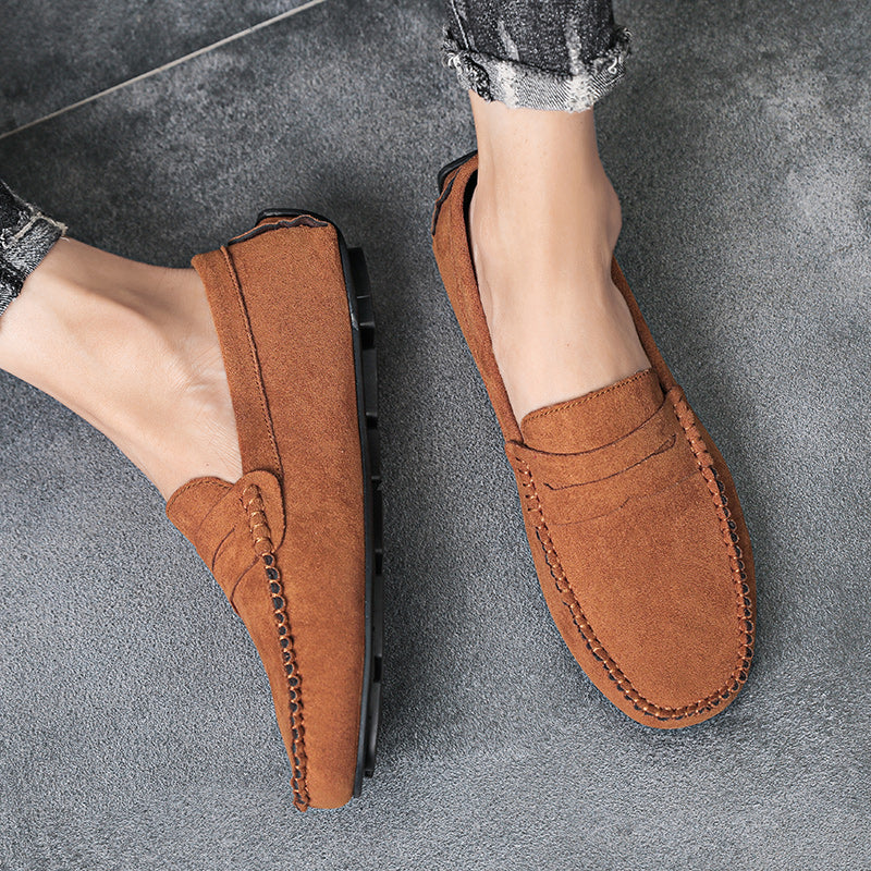 Trend Wildleder Herren Lässige Schuhe Atmungsaktiver Komfort Slip-On Herren Fahr Schuhe Mode Herren Bequeme Schuhe Luxus Marke Mokassins