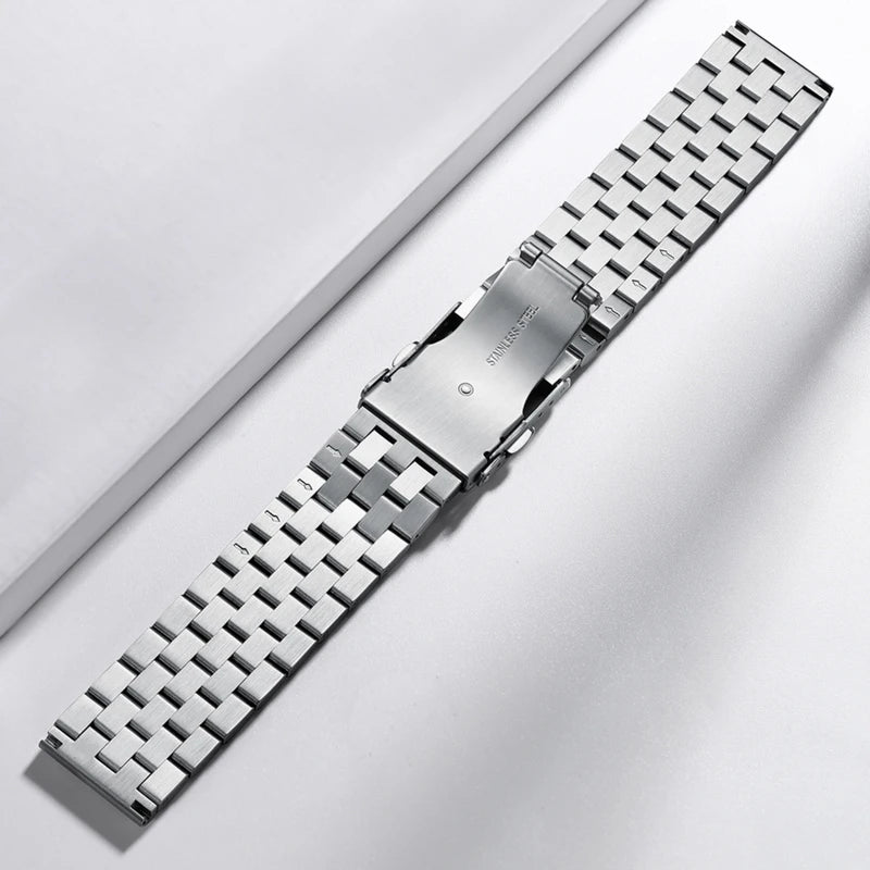 ADDIESDIVE Metal Strap 22mm Classic Quick Release Stainless Steel Strap Luxury Watches Replacement Accessories Universal Straps - Sun Studio