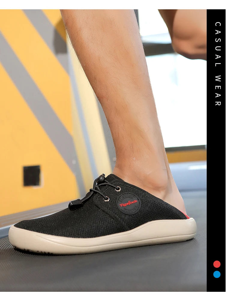 Hot Summer Mesh Men's Shoes Fashion Breathable Men Casual Shoes Handmade Flat Wading Shoes Outdoor Men Sneakers Big Size 38-46 - Sun Studio