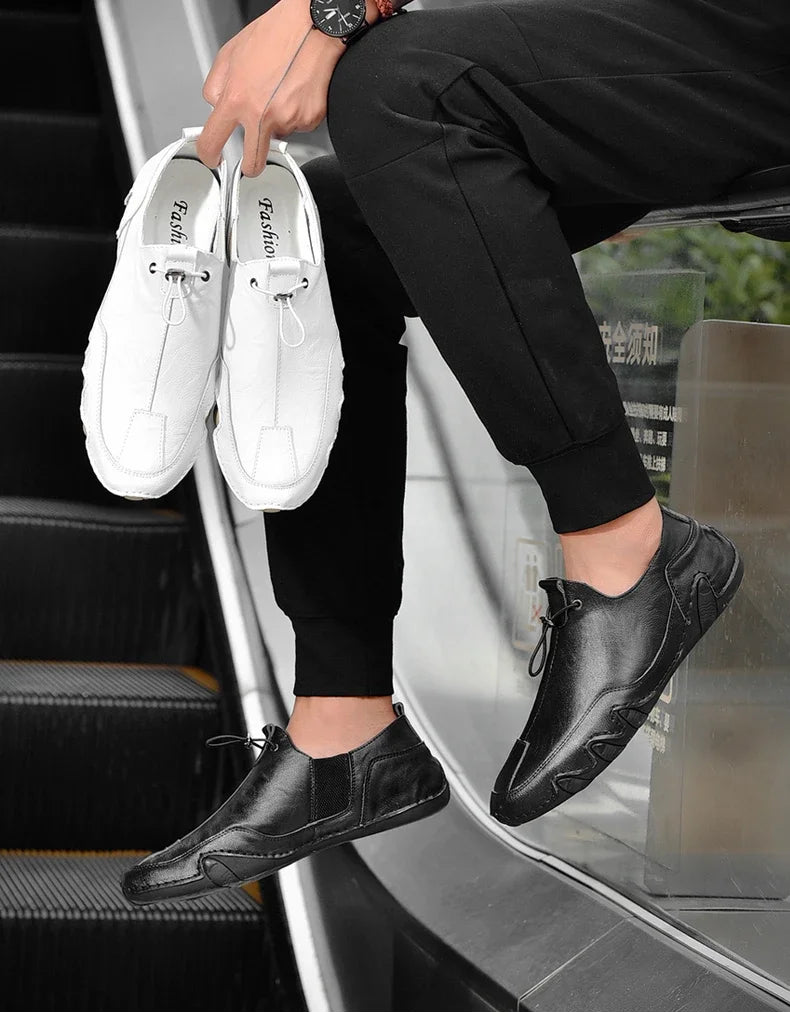 Size 38-47 Men Sneakers Leisure Comfortable Walking Genuine Leather Shoes Sports Outdoor Footwear Loafers Male Trainers 2021 - Sun Studio