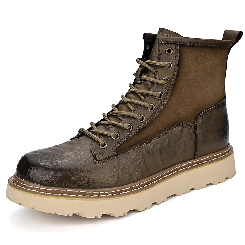 British Style Men's Interview Formal Boots High-end Business Short Boots Men's Winter Ankle Boots Trend High Top Shoes - Sun Studio