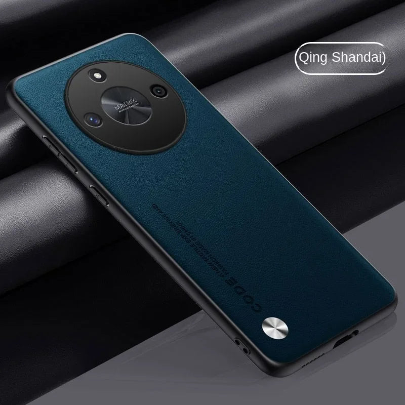 Leather Shockproof Case For Huawei Honor X9B X9A X8A X7A Magic 7 Lite Pro Soft Leather Grain Slim Texture Protect PC Cover Funda - Sun Studio