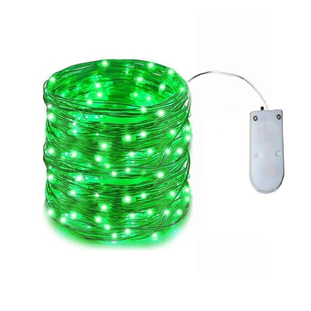 1-20M Led String Lights Copper Wire Starry Fairy Lights Battery Operated Lights for Bedroom Christmas Parties Wedding Decoration - Sun Studio