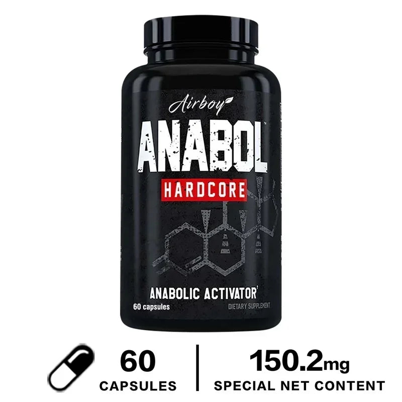 Anabol Hardcore Supplement - Anabolic Muscle Building Supplements That Promote Muscle Protein Synthesis and Increase Strength - Sun Studio