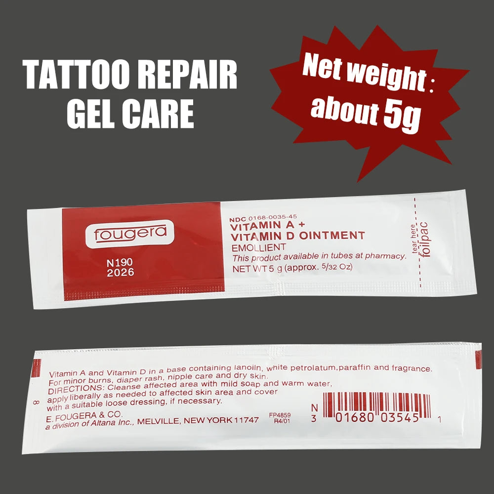 Fougera Vitamin Ointment Tattoo Aftercare Cream Eyebrow Lip Repair A&D Anti-Scar Healing Gel PMU Permanent Makeup Tattoo Supply - Sun Studio