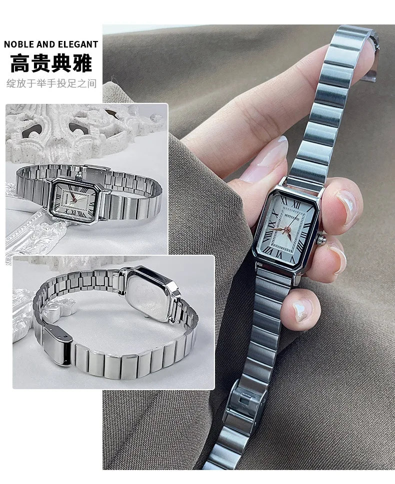 Brand Luxury Women Quartz Watch Casual Fashion Adjustable Stainless Steel Strap Wristwatch Ladies Gifts Watches Reloj De Mujer - Sun Studio