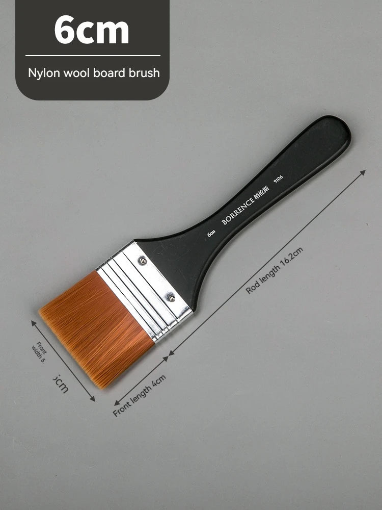 Borrence 1/2/3/5pcs Memory Nylon Paint Brushes Set for Acrylic Oil Drawing Watercolor Wooden Painting Brush Tools Art Supplies - Sun Studio