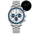 Watchdives WD1863 Sports Chronograph Watch VK63 Sweep Mechanical Quartz Watches Bubble Sapphire Mirror Waterproof 100M Men Watch - Sun Studio