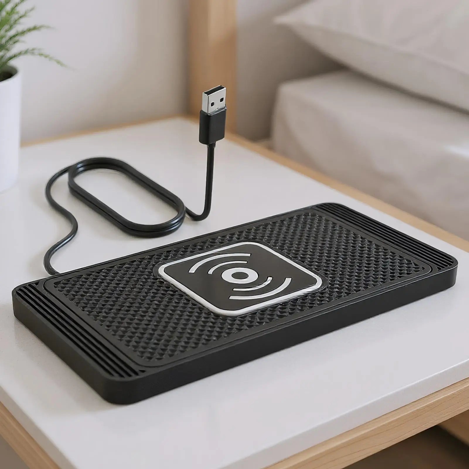 Wireless Phone Charger Wireless Car Charger Pad For Car 39 Inch Cable Automatic Sensing Non-Slip Charging Mat For Phone Vehicle - Sun Studio