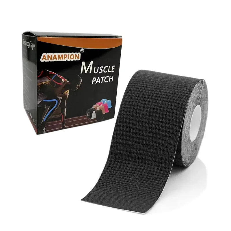 4 Rolls Sport Kinesiology Tape 5m Sports Self-adhesive Bandages Athletic Elastic Kneepad Muscle Pain Relief Knee Taping Fitness - Sun Studio