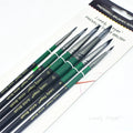 Acrylic Paint Brushes, 6Pcs Nylon Hair Paint Brush Set for All Purpose Oil Watercolor Painting Artist Professional Kits - Sun Studio