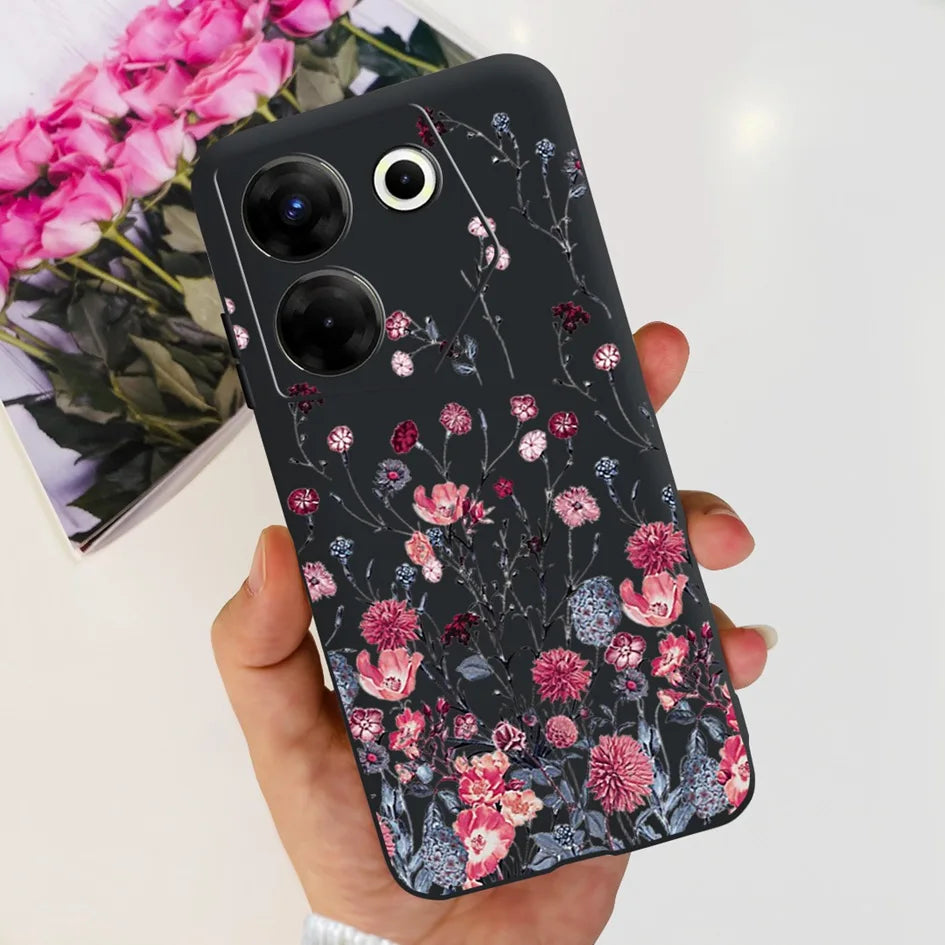 For Tecno Camon 20 Pro 5G Case 2023 Cute Love Heart Football Slim Cover Soft Silicone Funda For Tecno Camon20 Pro 5G CK8n Bumper
