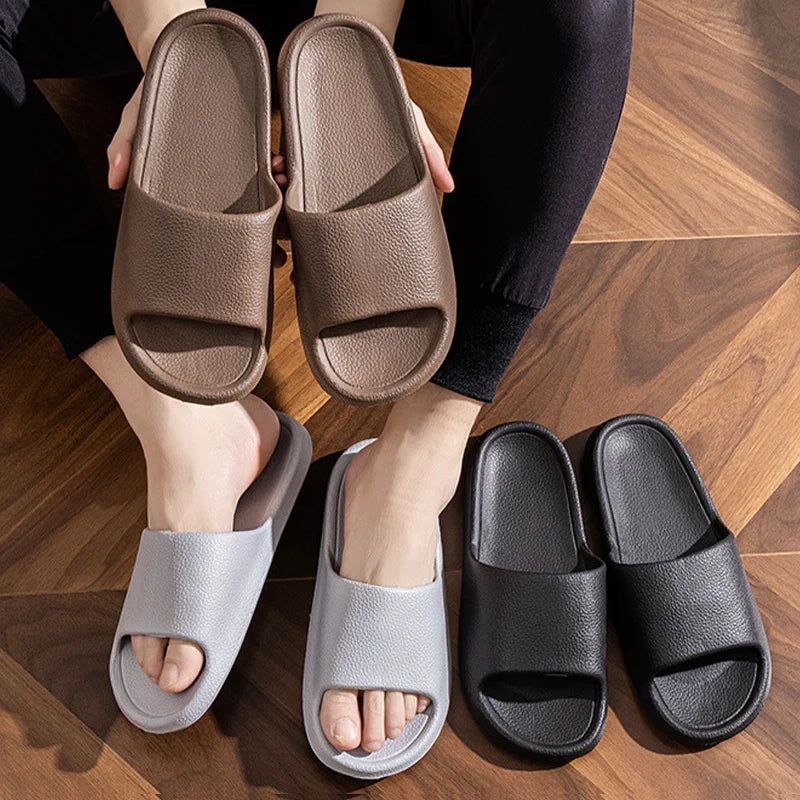 Summer NEW Slippers For Men Women Eva Soft Bottom Slippers Indoor House Slides Flat Sandals Outdoor Beach Shoes Man Flip Flops - Sun Studio