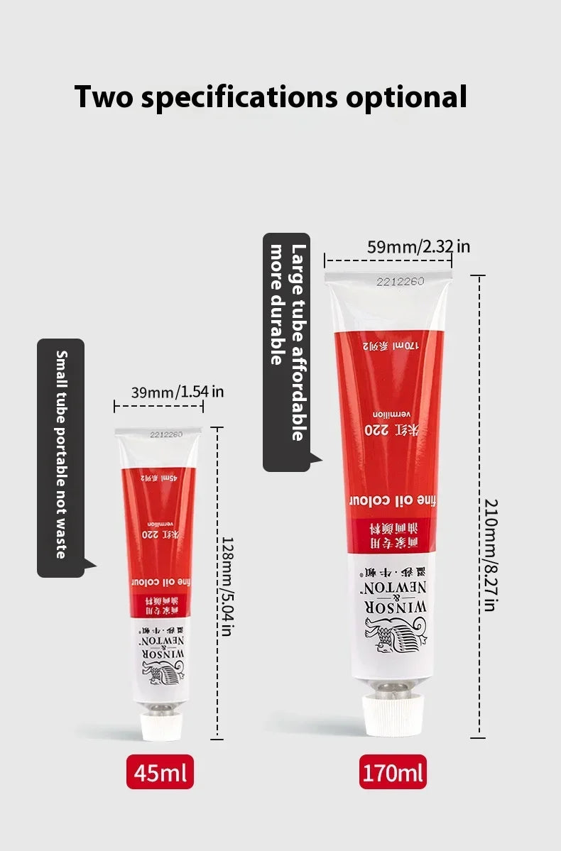 45ml Oil Paint Transparent Tube Fast Drying White Gold Silver Professional Color Painting Supplies For Artists Student Beginners - Sun Studio