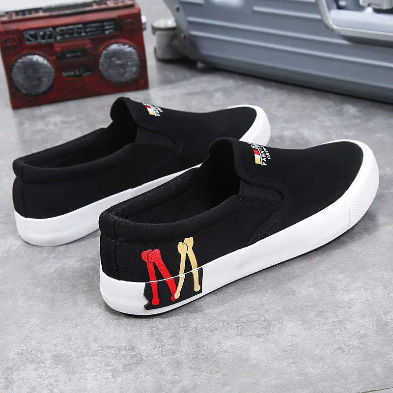 2023 New Canvas Shoes Men Summer Classic Loafers Men Casual Shoes Breathable Lazy Walking Flat Men Shoes Sneakers Plus Size 47 - Sun Studio