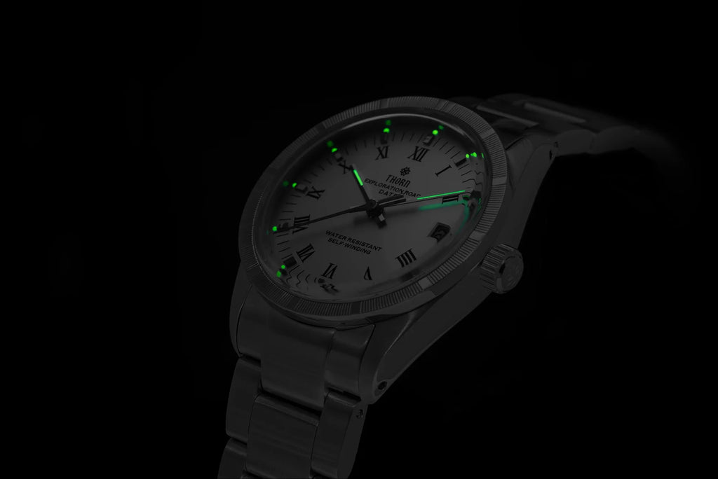 THORN T004 34mm Retro Männer Uhr Automatisches Uhrwerk Uhr Hemisphäre Saphir Leuchtend 10Bar Wasserdichte Uhren