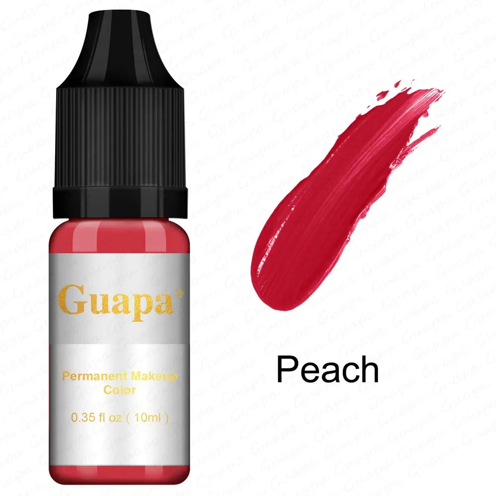 10ML Tattoo Ink Mikropigment Lippen Augenbrauen Permanente Makeup Pigment Tattoo Zubehör für Tattoo Augenbrauen Eyeliner Lippen