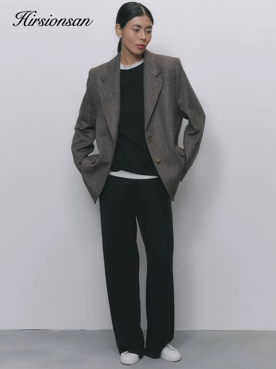 Hirsionsan Modal Soft Loose Sets Women 2026 Casual Two Pieces Long Sleeve T Shirts and High Waist Dresses Outfits Tracksuit - Sun Studio