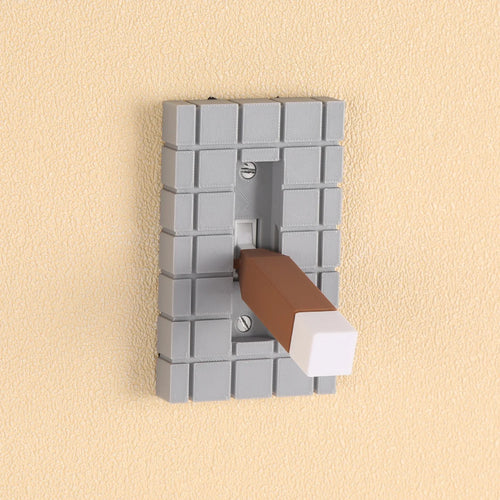 1pc pixel style switch board, creatively designed, easy to install, the perfect choice for holiday decoration and home decor - Sun Studio