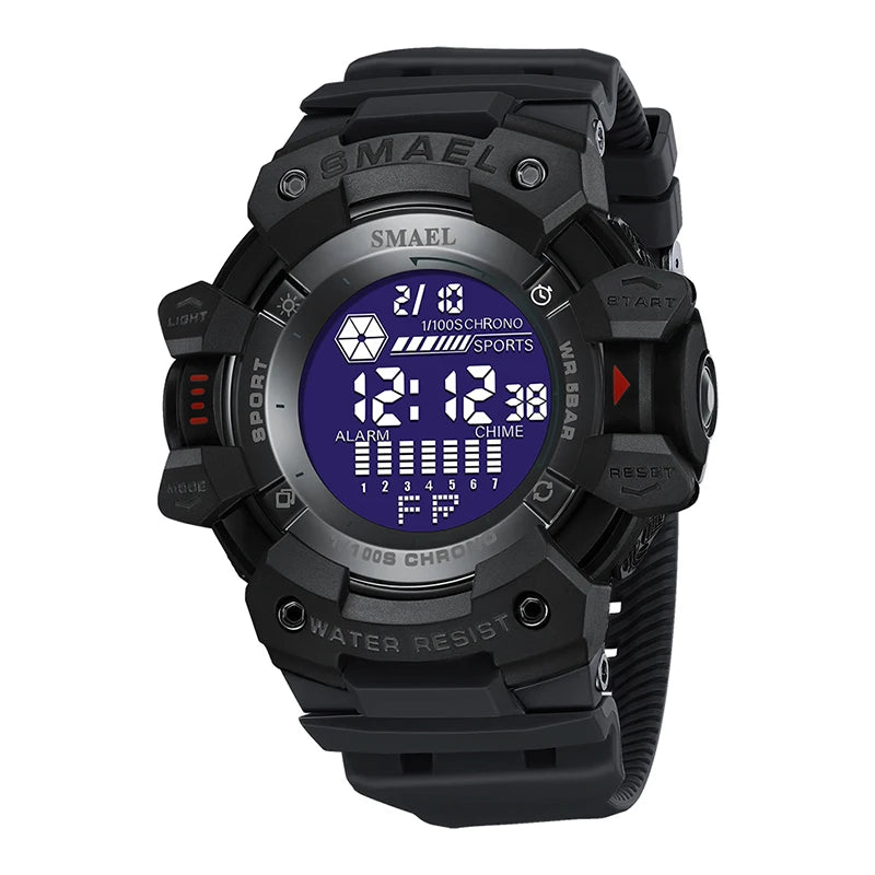 Mens Watch Military Water resistant SMAEL Sport watch Army led Digital wrist Stopwatches for male 8050 relogio masculino Watches - Sun Studio