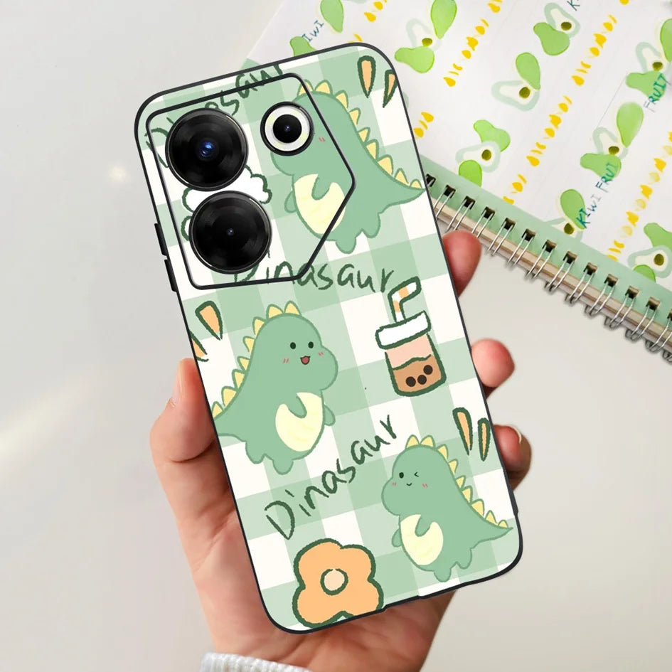 For Tecno Camon 20 Pro 5G Case 2023 Cute Love Heart Football Slim Cover Soft Silicone Funda For Tecno Camon20 Pro 5G CK8n Bumper