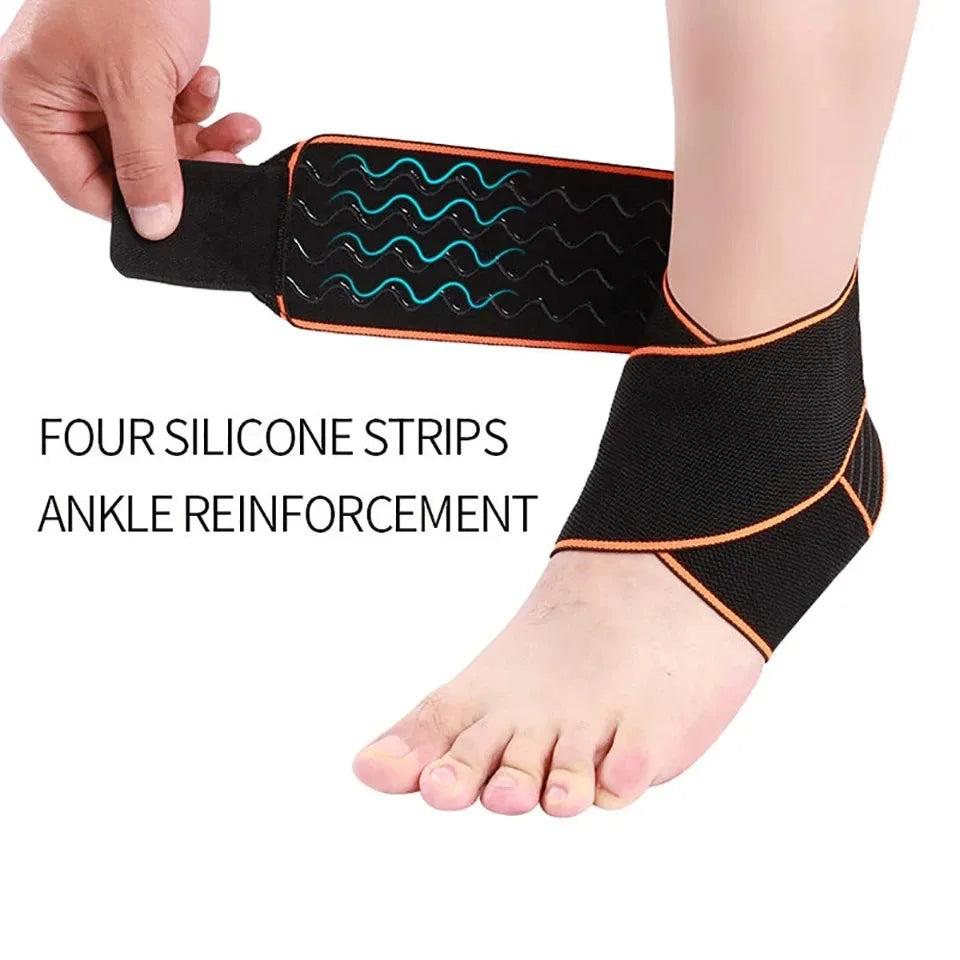 1PCS Professional Elastic Ankle Support Brace Sports Strain Wraps Bandages Weave Ankle Protector for Fitness Running Basketball - Sun Studio