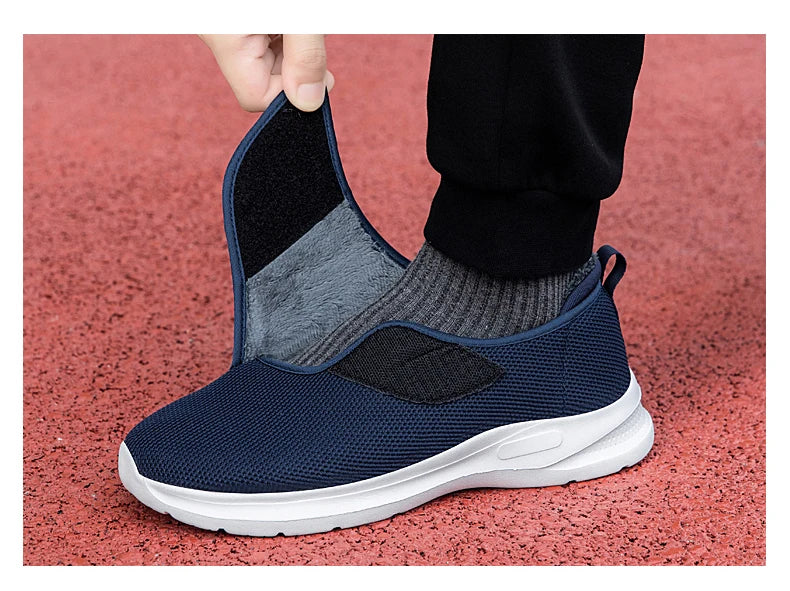 Winter Women Orthopedics Wide Feet Swollen Walking Casual Shoes Thumb Eversion Adjusting Soft Comfortable Diabetic Man Shoes - Sun Studio