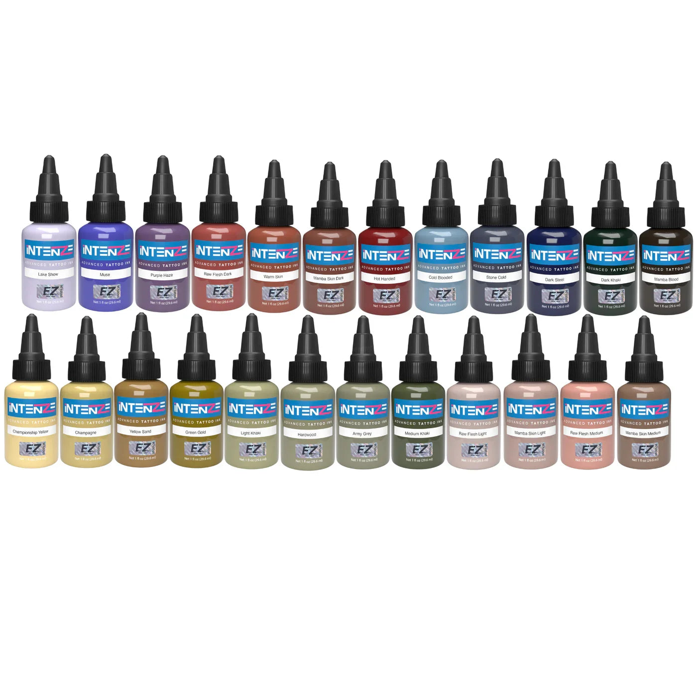 1oz INTENZE Tattoo Permanent Tattoo Pigment Permanent Body Art Tattoo Supply Professional Quality Semi-Permanent Skin Supply - Sun Studio