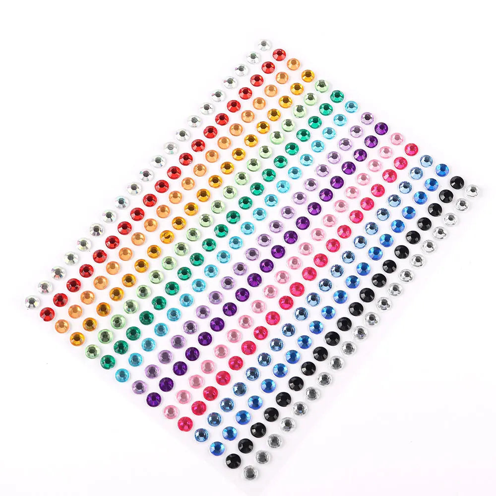 Face Decorations Rhinestone Stickers for Music Festival Halloween Party Mobile Crystal Sticker Women Girls DIY Diamond Stickers - Sun Studio