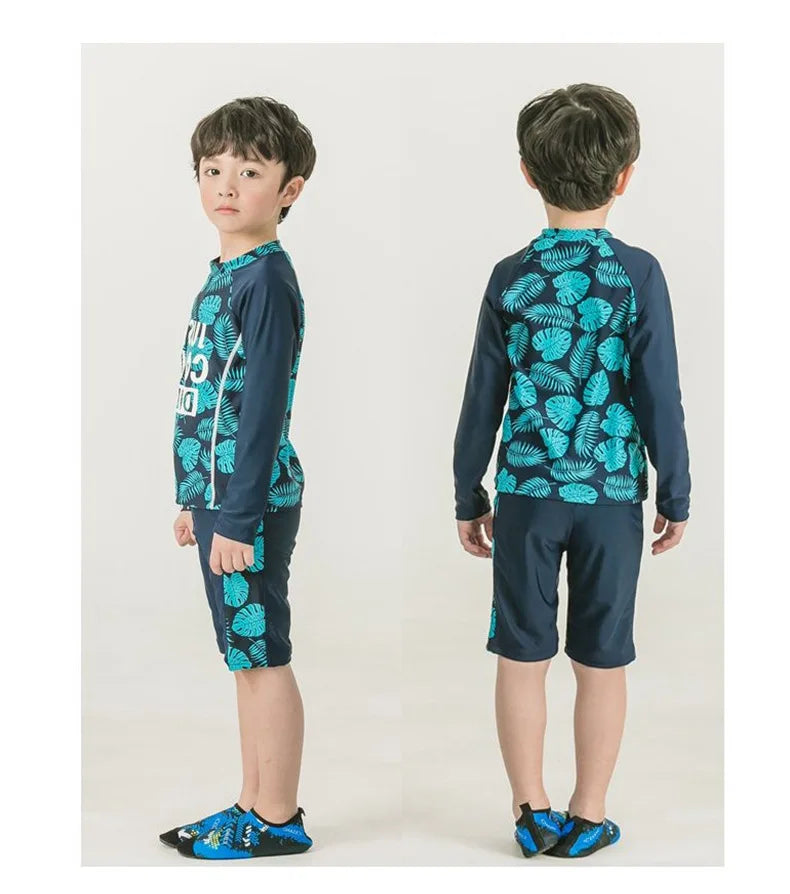 2-10 Years Baby Boy Swimsuit Children's Swimwear for kids Quick Drying Sun Protection Swimwear Clothes set - Sun Studio