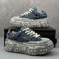 Men Sneakers Casual Shoes Blue Canvas Lace-Up Mens Shoes Fashion Vulcanize Shoes High-quality Walking Sneakers Zapatillas Hombre - Sun Studio