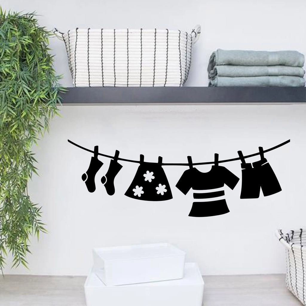 1 pc Laundry room New Wall Decal Art Vinyl Stickers For Home Decor Living Bedroom Decoration Accessories Murals - Sun Studio