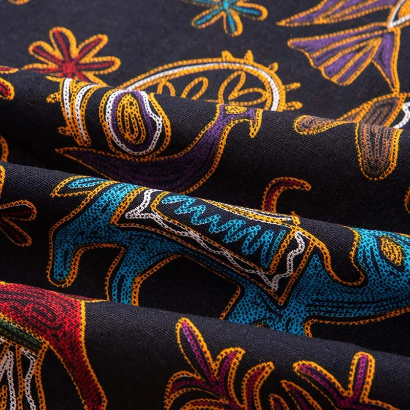 Bohemian Stoff Ethnisch Vintage Retro Boho Bedruckte Baumwolle Leinen Wohnkultur Polstertextil