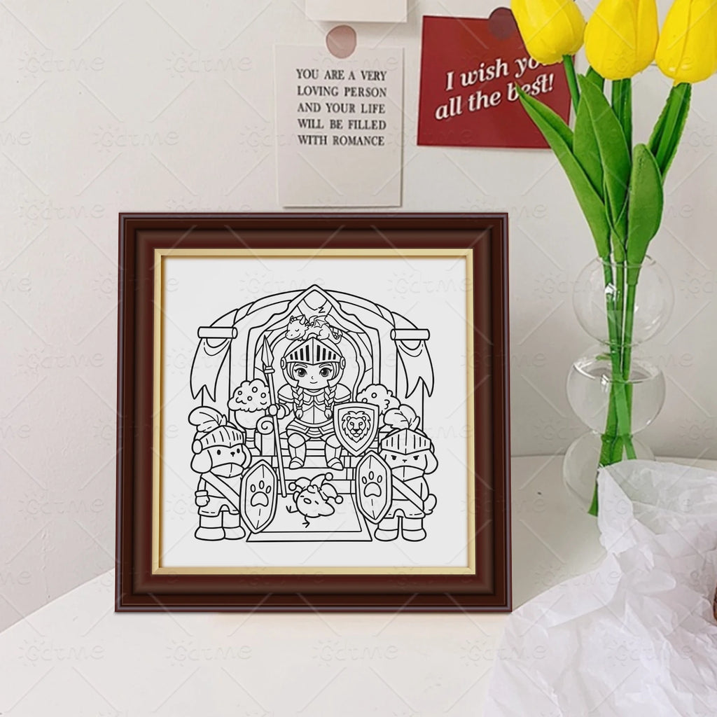 COZY KINGDOM FANTASY Bold-easy Patterns Coloring Book for Adults Cute Drawing Book Perfect Gift for Party and Birthday - Sun Studio