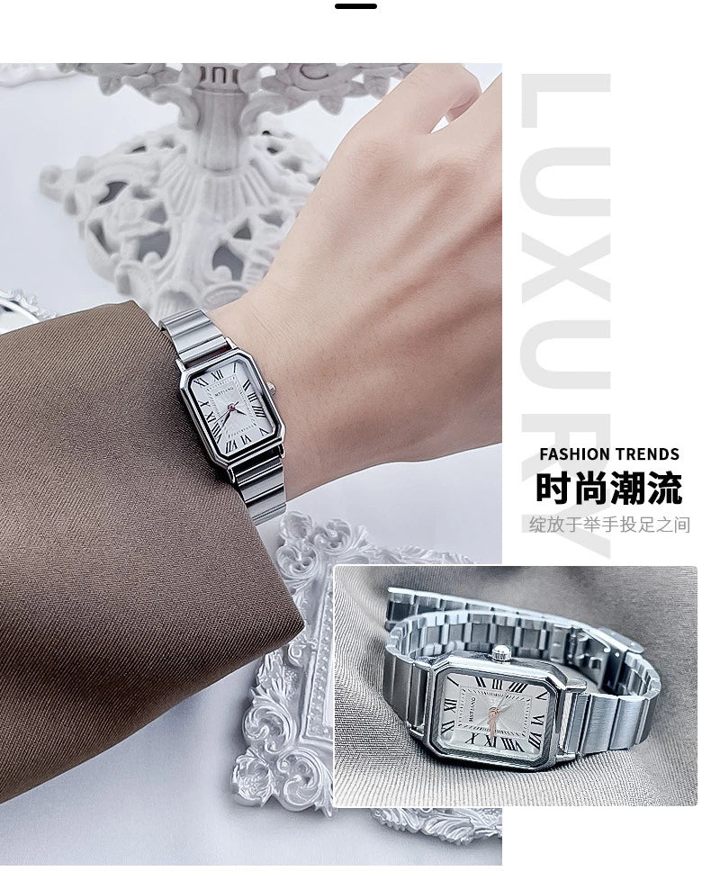 Brand Luxury Women Quartz Watch Casual Fashion Adjustable Stainless Steel Strap Wristwatch Ladies Gifts Watches Reloj De Mujer - Sun Studio