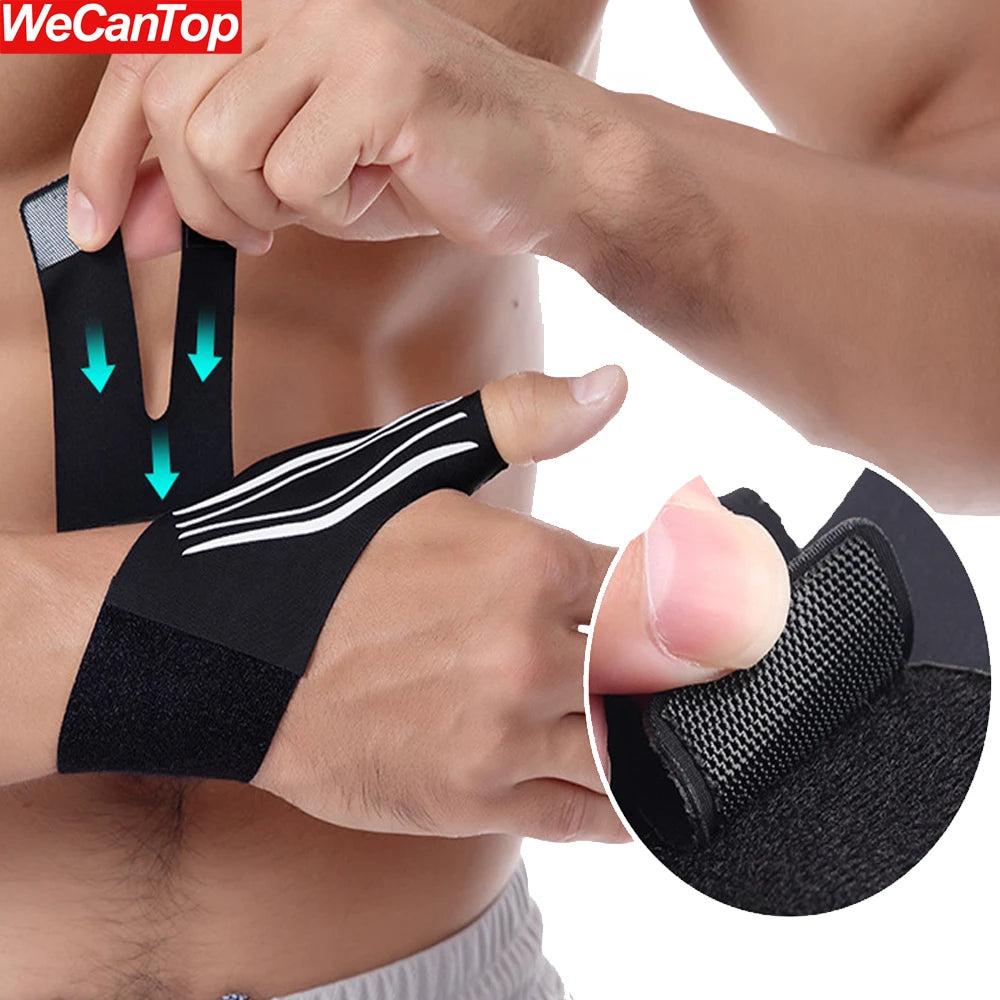 1PCS 2-in-1 Ultra-Thin Thumb & Wrist Brace - Adjustable Compression for Carpal Tunnel, Trigger Thumb, Tendonitis & Ulnar Support - Sun Studio