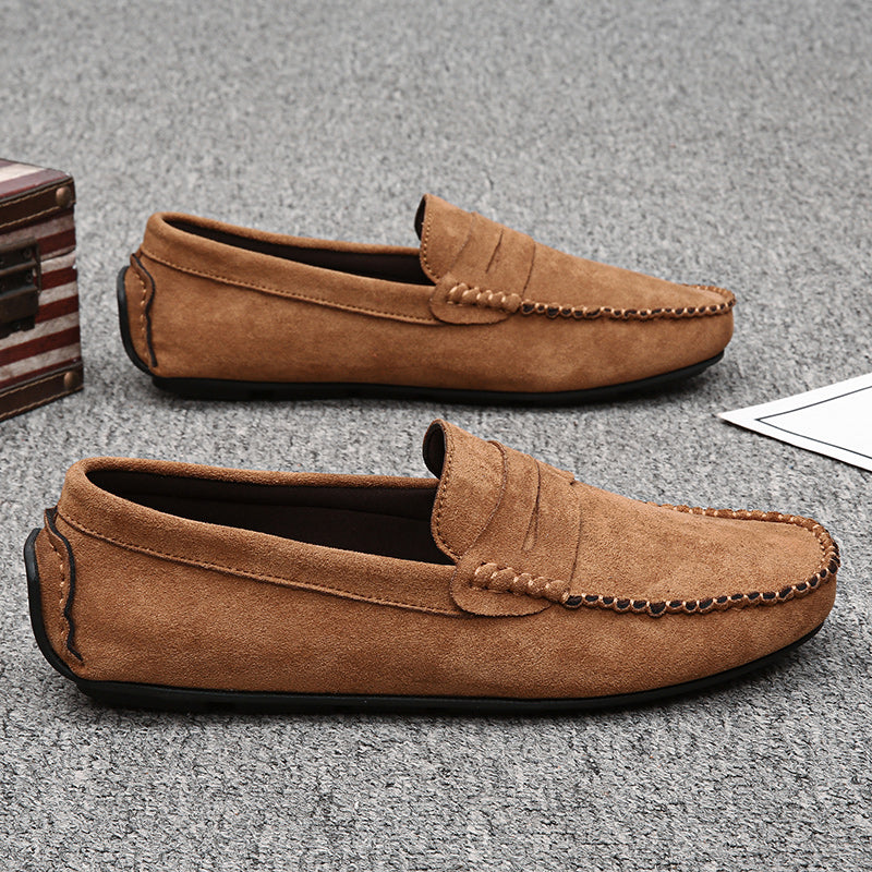Trend Wildleder Herren Lässige Schuhe Atmungsaktiver Komfort Slip-On Herren Fahr Schuhe Mode Herren Bequeme Schuhe Luxus Marke Mokassins