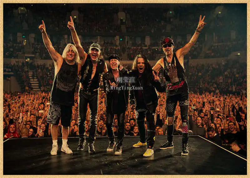 Scorpions Band Poster Wandkunst Poster Dekoration Kunstposter personalisiertes Geschenk modernes Familien Schlafzimmer Gemälde