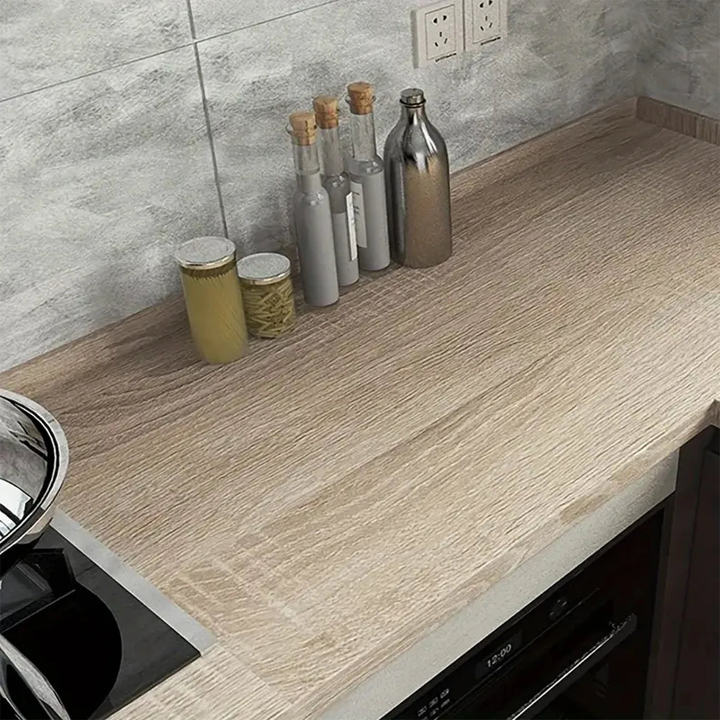 Wood Grain DIY Sticker PVC Self Adhesive Waterproof Wallpapers Renovation Furnitures Wall Stickers Home Decor Sticky Paper Decal - Sun Studio
