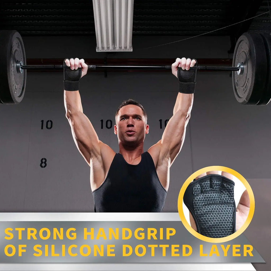 Gym Gloves for Men Women Fitness Weight Lifting Wristband Gloves Body Building Training Sports Exercise Cycling Glove Shockproof - Sun Studio