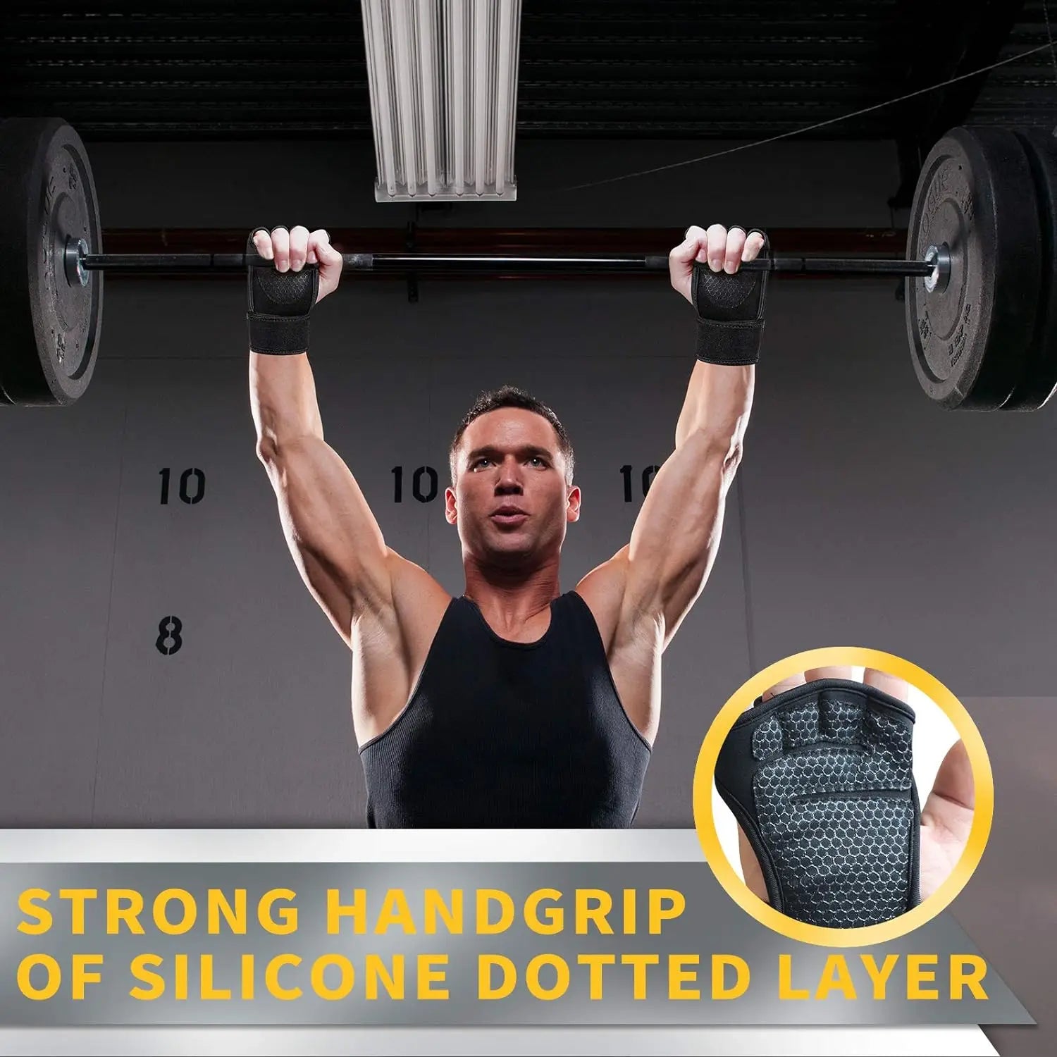 Gym Gloves for Men Women Fitness Weight Lifting Wristband Gloves Body Building Training Sports Exercise Cycling Glove Shockproof - Sun Studio