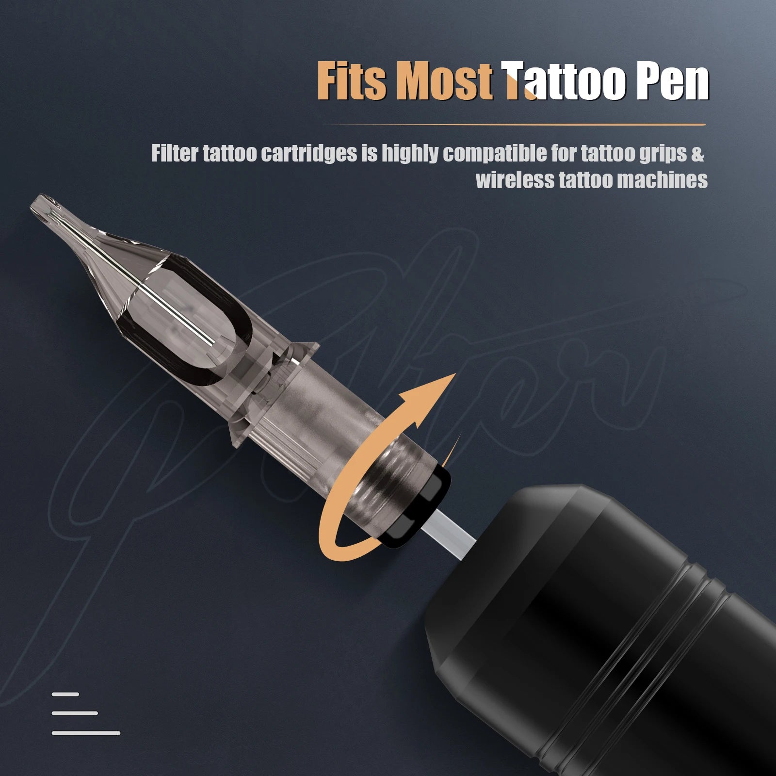 50Pcs Assorted FILTER Tattoo Cartridge Needles Mixed #10 #12 RL RS M1C M1 for Rotary Cartridge Tattoo Machine Pen Tattoo Girps - Sun Studio