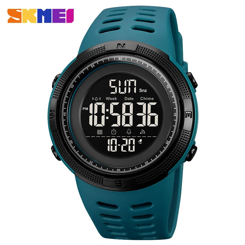 SKMEI Fashion Outdoor Sport Watch Men Multifunction Watches Alarm Clock Chrono 5Bar Waterproof Digital Watch reloj hombre 1251 - Sun Studio